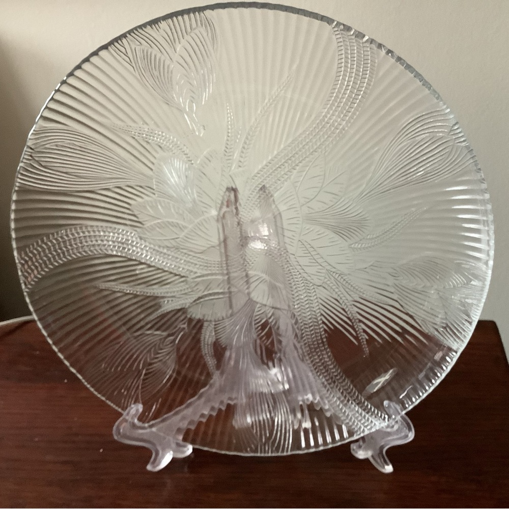 Pasari glass Crocus 9 inch plate